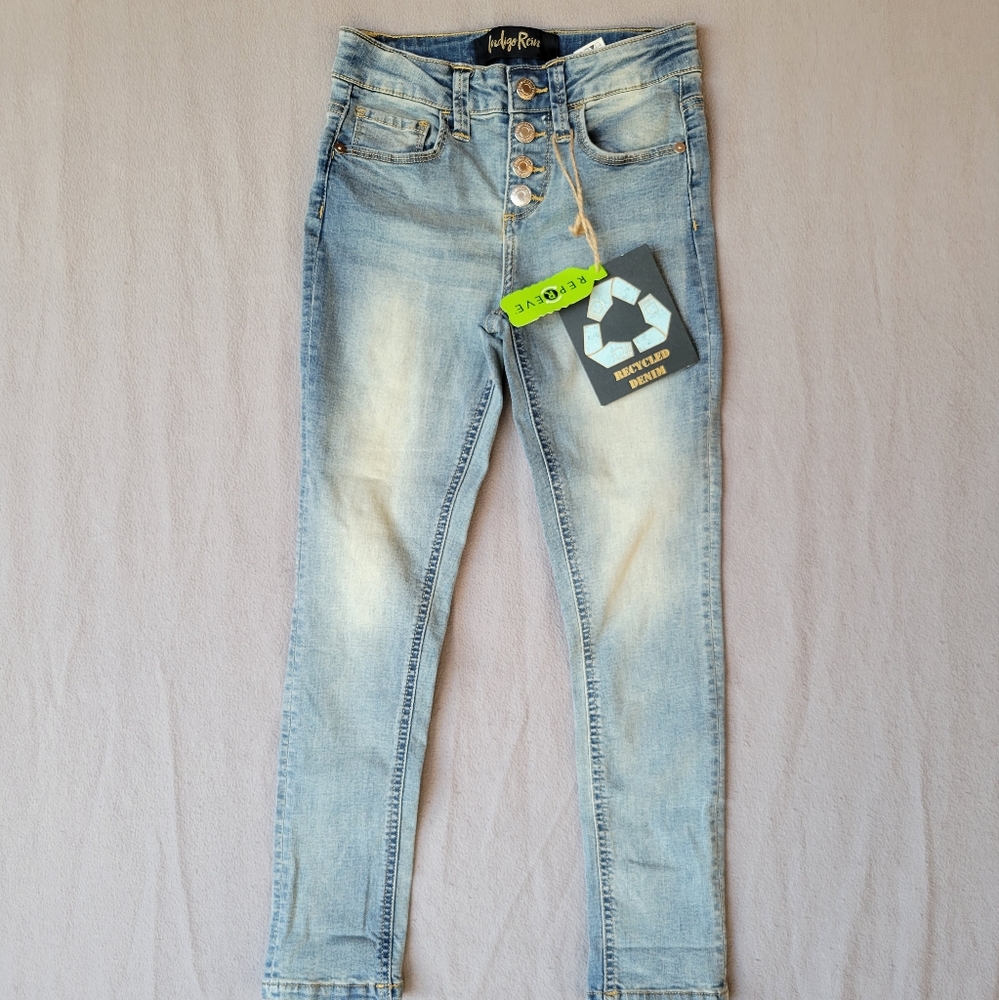 NEW Indigo Rein Girls Mid Rise Jean - 8